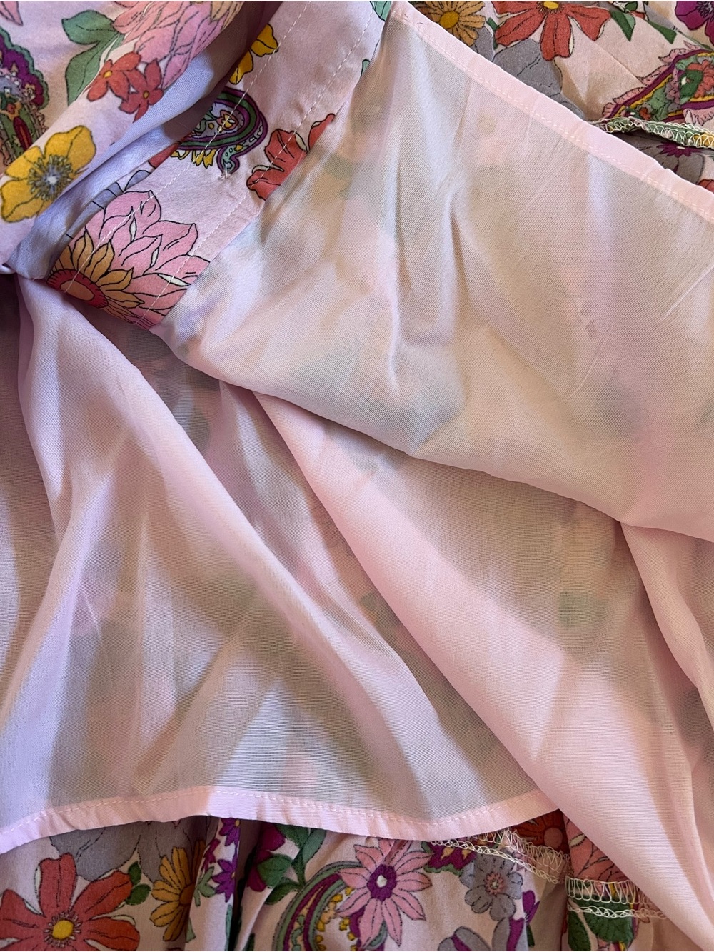 &merci Indie Floral Paisley Cottagecore Feminine Button Down Dress NWT size M - Picture 7 of 9